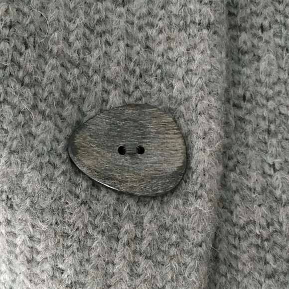 NWOT Grey Wool Coat - Picture 4 of 4